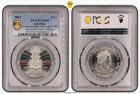 2022 50C Commonwealth Railways-NM25 Australian Rail Heritage MS69