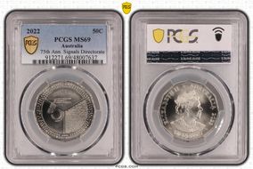 2022 50C 75th Ann. Signals Directorate MS69