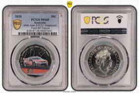 2020 50C 60th Ann ATCC- Supercars Ford BF Falcon Colorized MS68