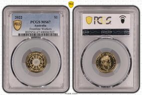 2022 $2 Frontline Workers Colorized MS67