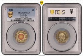 2022 $2 Honey Bee Colorized MS67