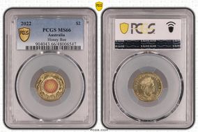 2022 $2 Honey Bee Colorized MS66