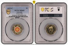 2022-C $2 Honey Bee Colorized MS69