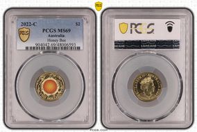 2022-C $2 Honey Bee Colorized MS69