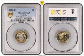 2019-C $2 Police Remembrance Colorized MS67