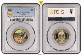 2023 $1 FIFA Women’s World Cup Colorized MS68