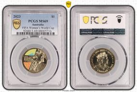 2023 $1 FIFA Women’s World Cup Colorized MS69