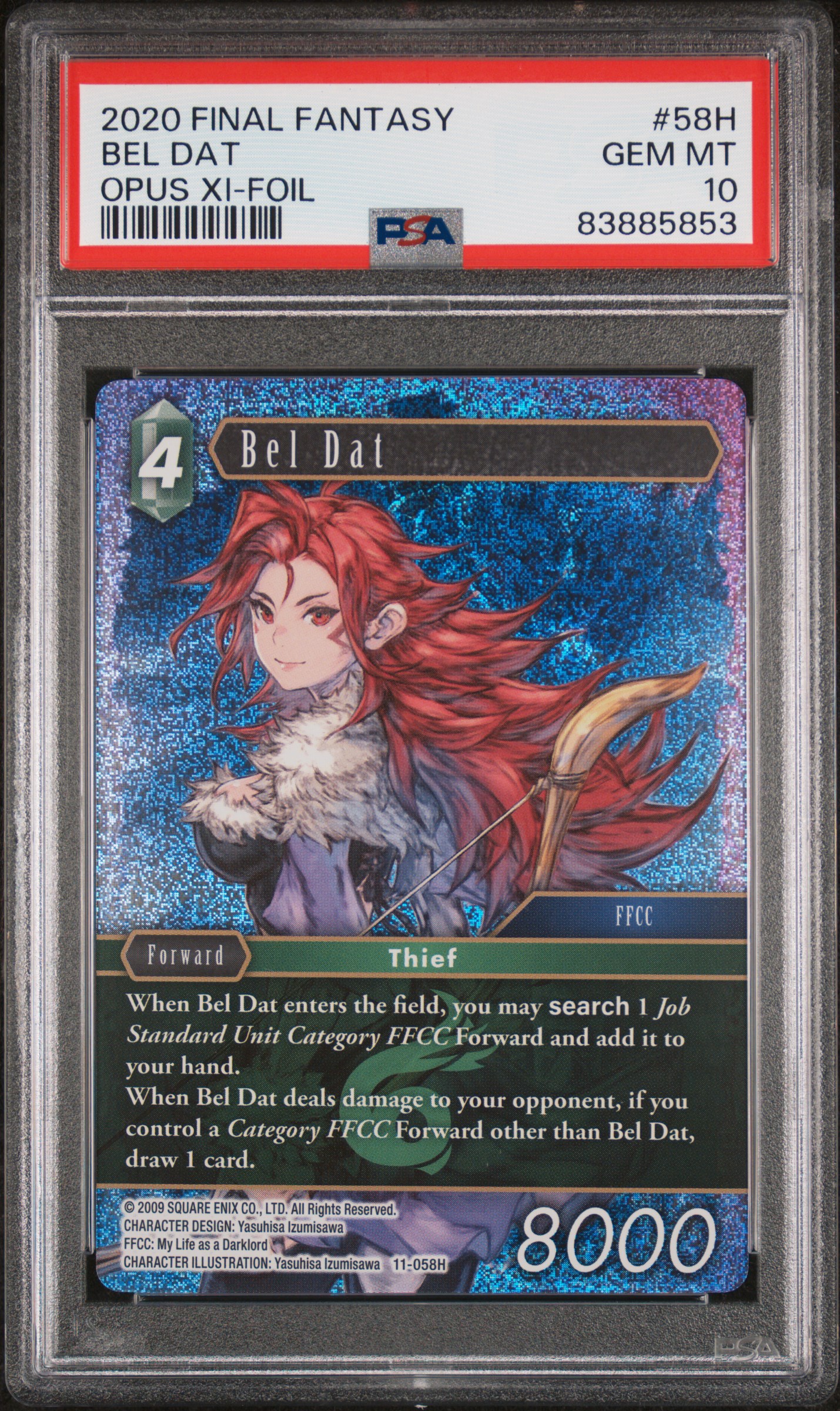 2020 FINAL FANTASY OPUS XI #58H BEL DAT OPUS XI-FOIL