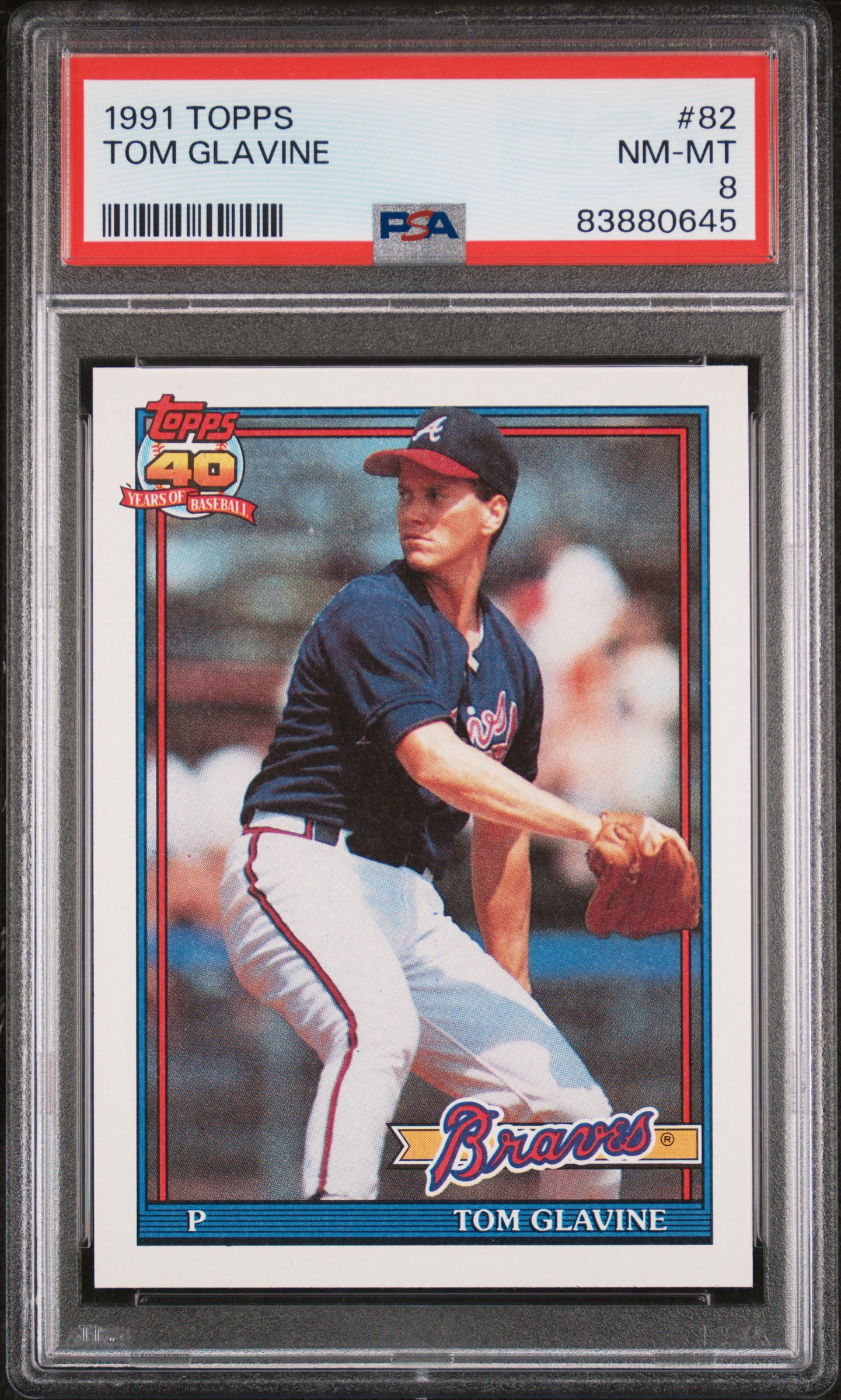 1991 TOPPS #82 TOM GLAVINE