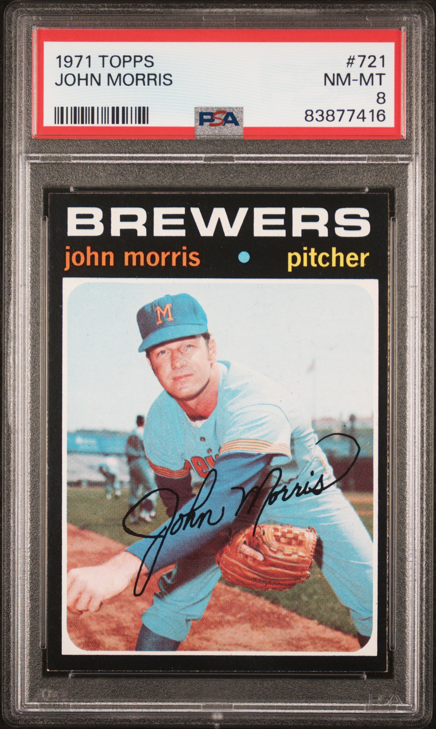 1971 TOPPS #721 JOHN MORRIS