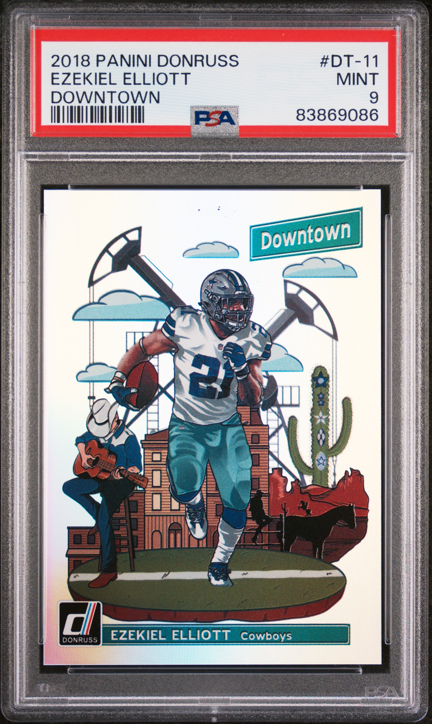 2018 PANINI DONRUSS DOWNTOWN #DT-11 EZEKIEL ELLIOTT DOWNTOWN