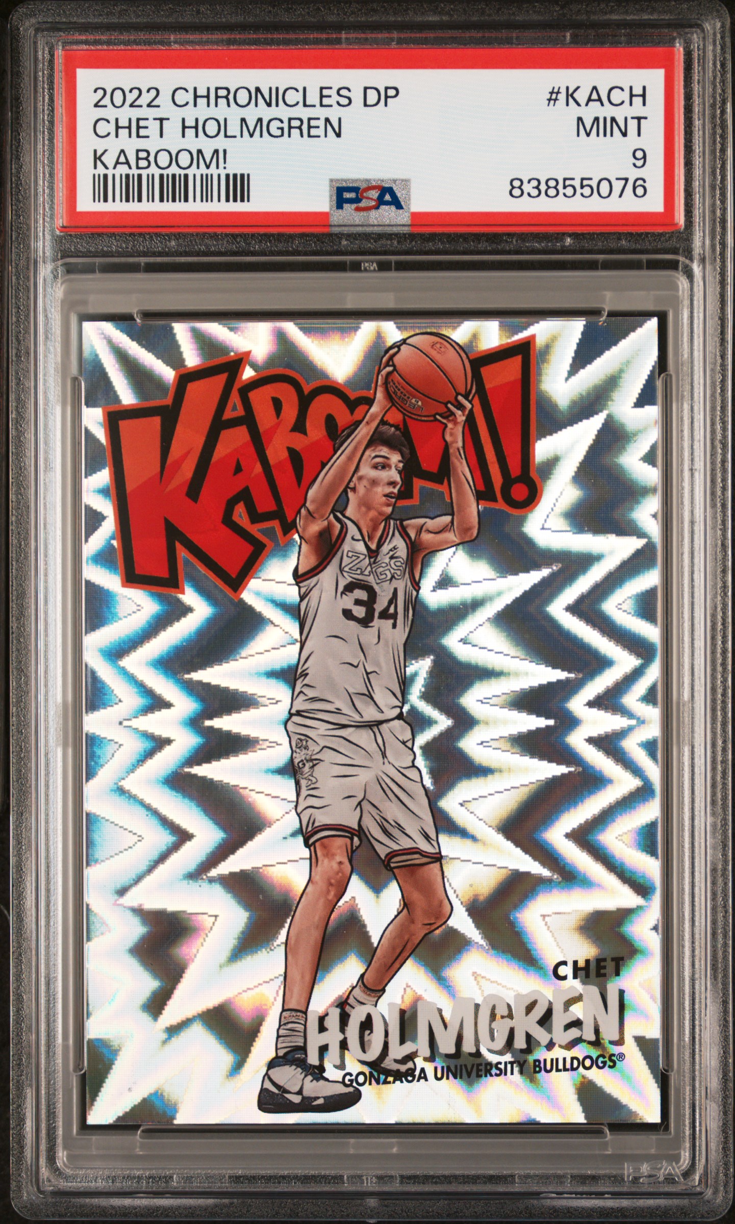 2022 PANINI CHRONICLES DRAFT PICKS KABOOM! #KACH CHET HOLMGREN KABOOM!