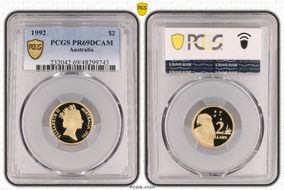 1992 $2 PR69DCAM