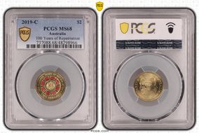 2019-C $2 100 Years of Repatriation Colorized MS68