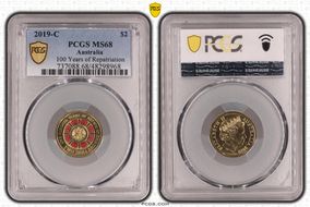 2019-C $2 100 Years of Repatriation Colorized MS68