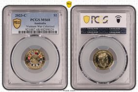 2023-C $2 Vietnam War Colorized MS68