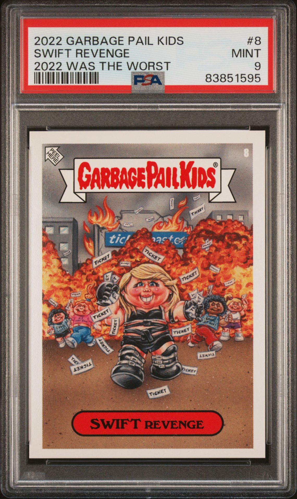 2022 Garbage Pail Kids GARBAGE PAIL KIDS 2022 WAS THE WORST #8 Swift Revenge front