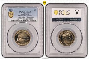 2022 $1 Diamantinasaurus Australian Dinosaurs MS65