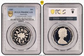 1982 50C Commonwealth Games PR68DCAM
