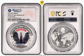 2024 $5 Cape Hauy Beauty of the World MS70