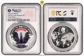 2024 $5 Cape Hauy Beauty of the World MS70