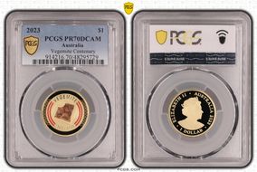 2023 $1 Vegemite Centenary Colorized PR70DCAM