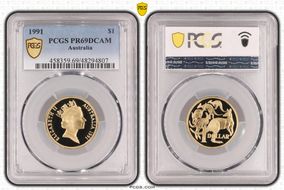 1991 $1 PR69DCAM