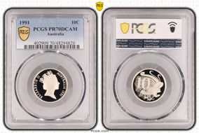 1991 10C PR70DCAM