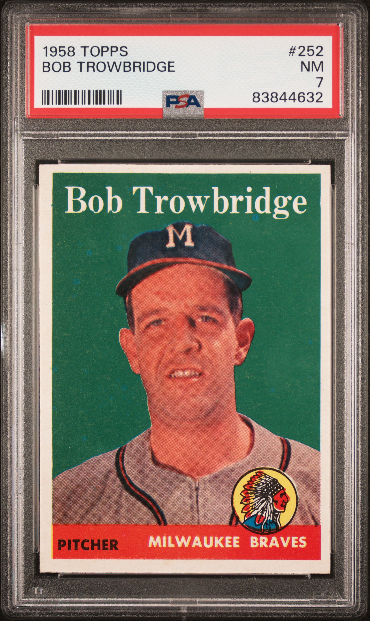 1958 TOPPS #252 BOB TROWBRIDGE