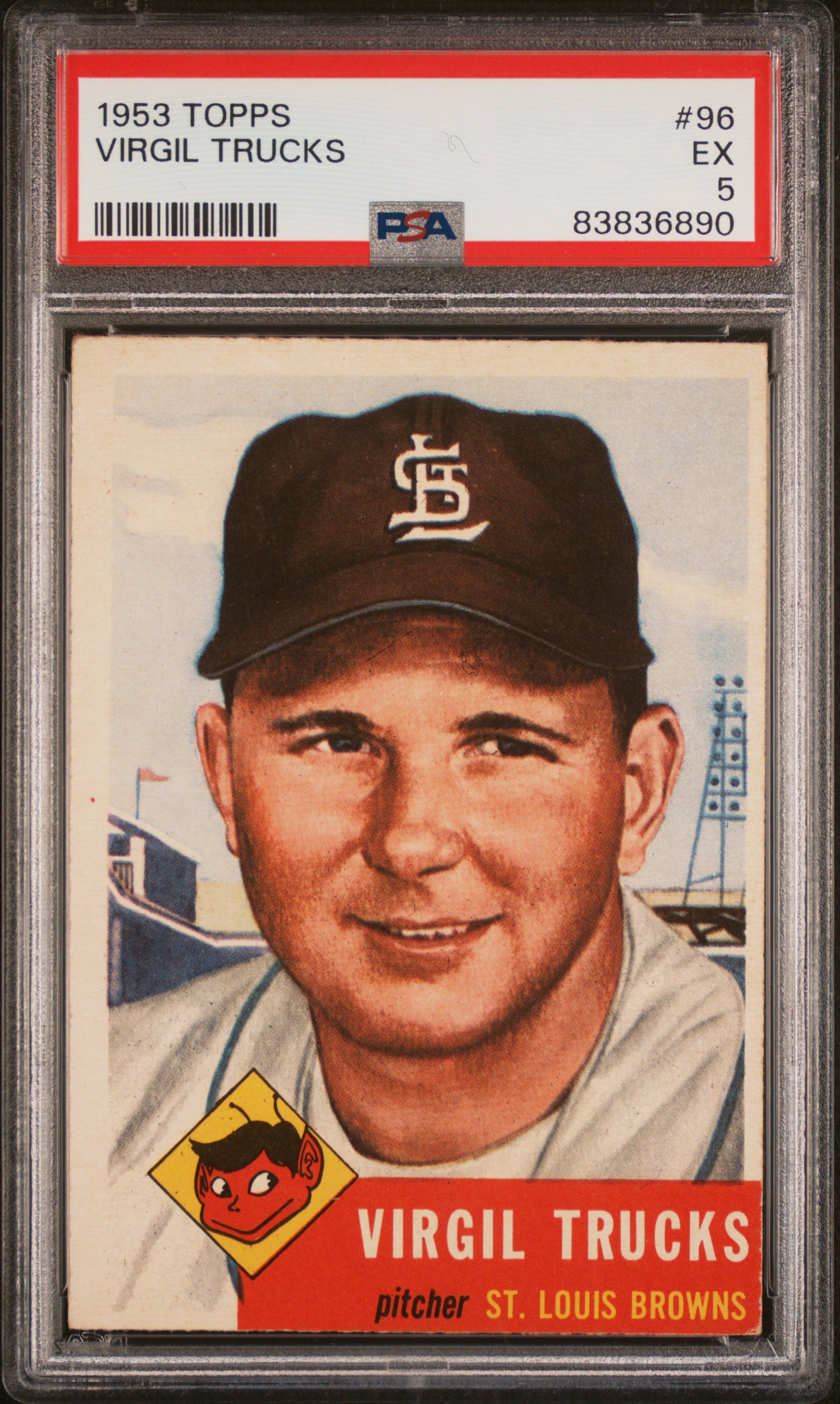 1953 TOPPS #96 VIRGIL TRUCKS