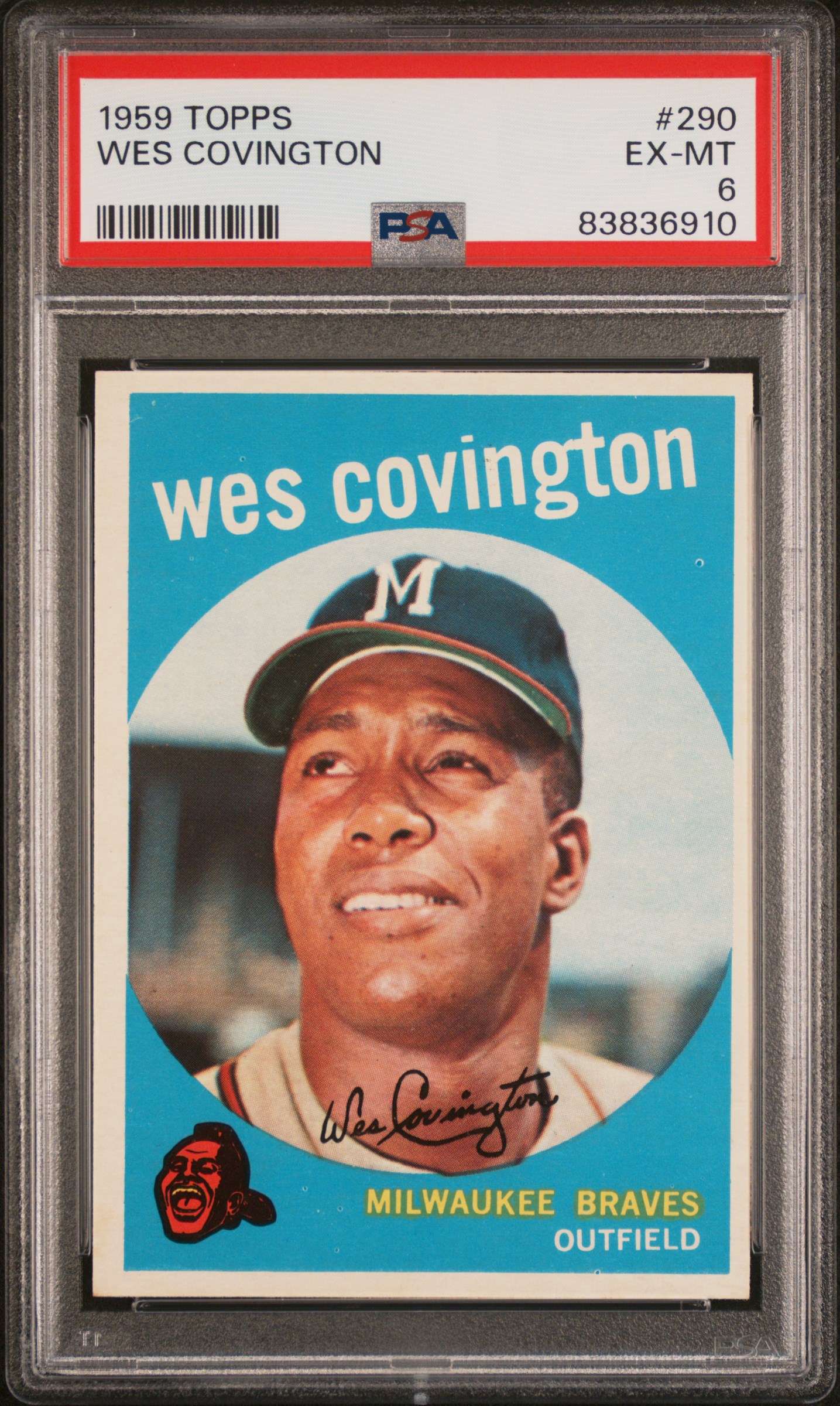 1959 TOPPS #290 WES COVINGTON