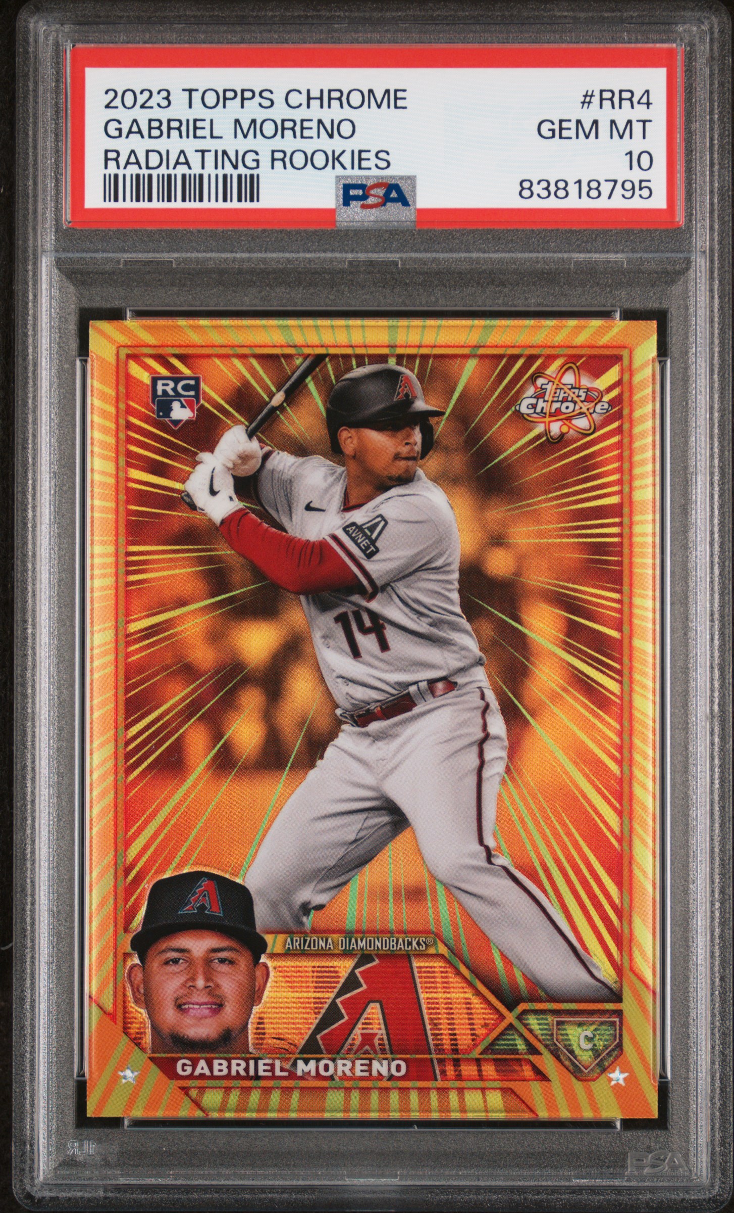 2023 TOPPS CHROME RADIATING ROOKIES #RR4 GABRIEL MORENO