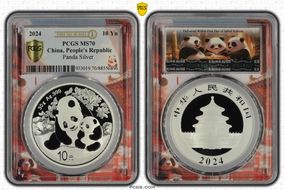 2024 10 Yn Panda Silver Panda 2024 Building, FDoI (L#373) MS70
