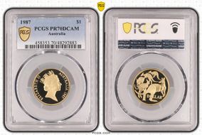 1987 $1 PR70DCAM