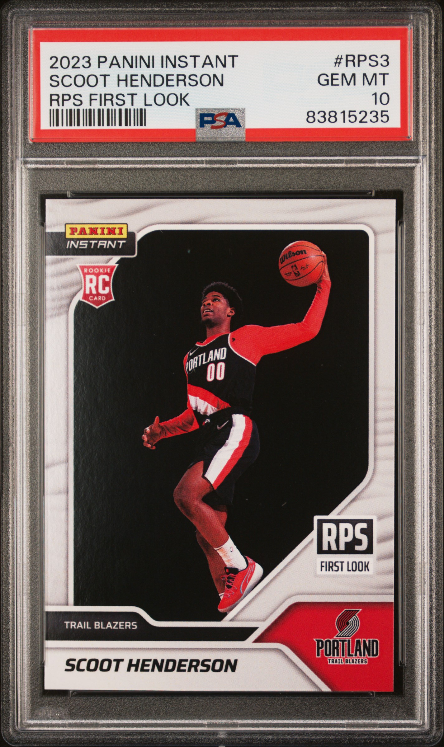 2023 PANINI INSTANT RPS FIRST LOOK #RPS3 SCOOT HENDERSON