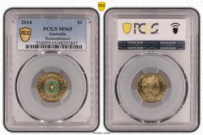 2014 $2 Remembrance - Colorized MS65