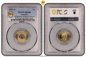 2021-C $2 Indigenous Military Service Colorized MS68