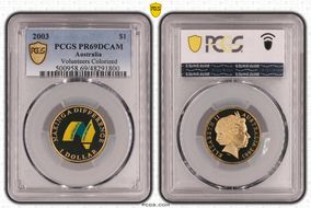 2003 $1 Volunteers Colorized PR69DCAM