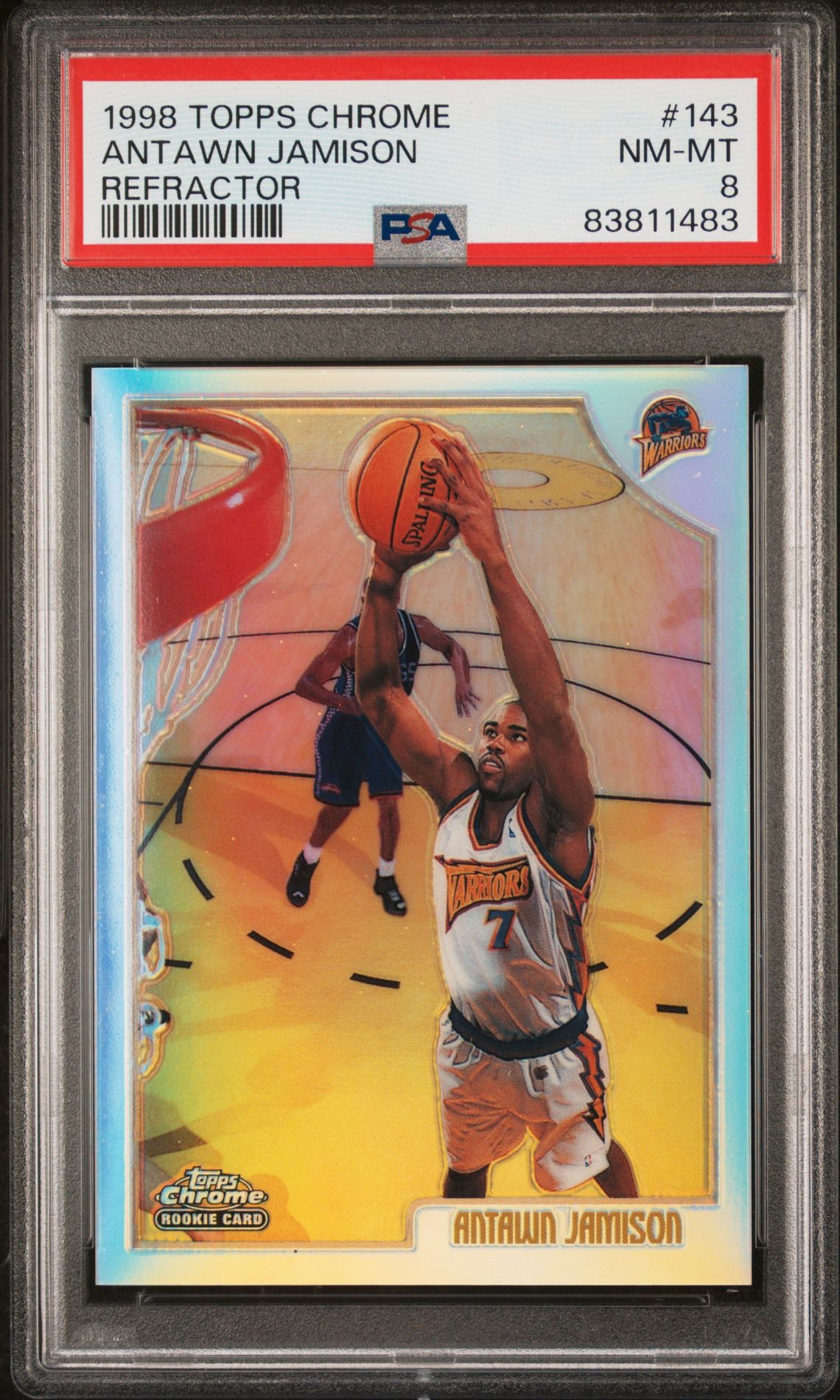 1998 Topps Chrome Antawn Jamison #143 (Refractor) Nm-Mt 8 front