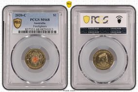 2020-C $2 Firefighters Colorized MS68