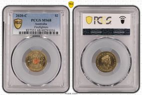 2020-C $2 Firefighters Colorized MS68