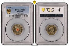 2020-C $2 Firefighters Colorized MS68