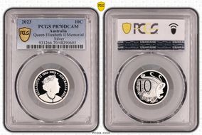 2023 10C Queen Elizabeth II Memorial Silver PR70DCAM