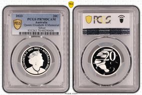 2023 20C Queen Elizabeth II Memorial  Silver PR70DCAM