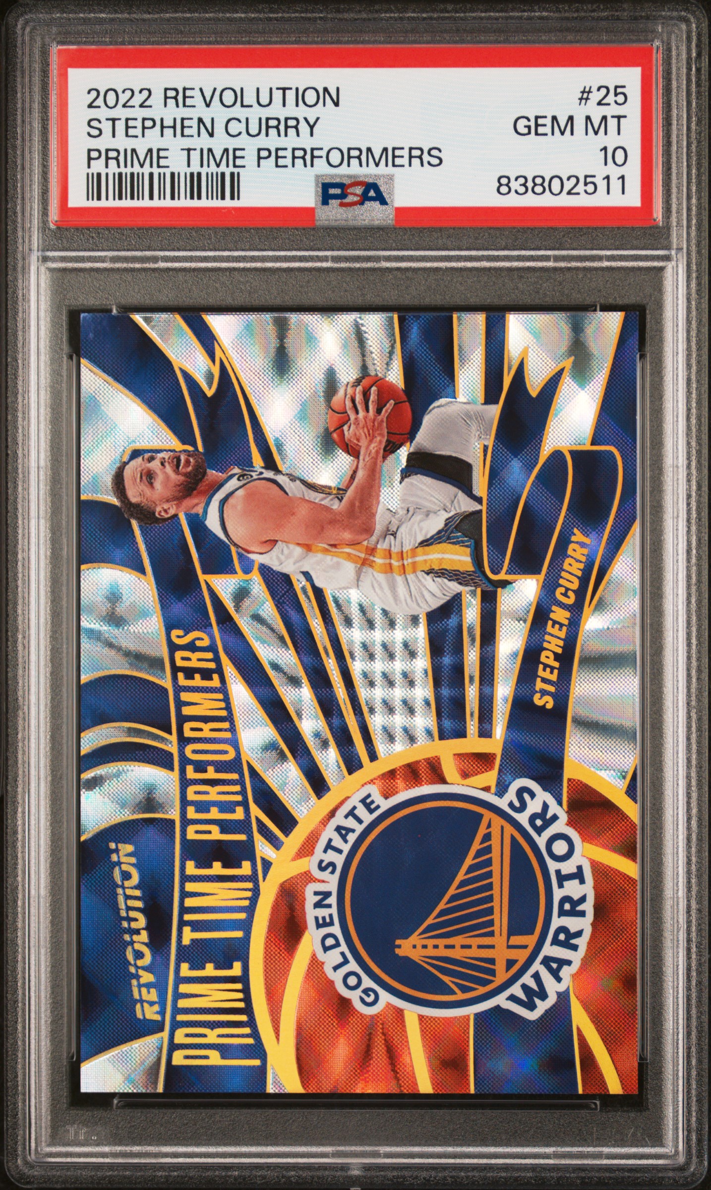 2022 PANINI REVOLUTION PRIME TIME PERFORMERS #25 STEPHEN CURRY PRIME TIME PERFORMERS