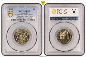 2018 $1 Commonwealth Games Sporting Events 2 of 4 MS68
