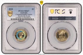 2018 $2 Commonwealth Games Borobi the Koala MS67