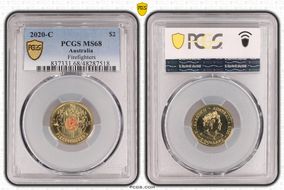 2020-C $2 Firefighters Colorized MS68