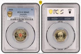 2020 $2 Firefighters Colorized MS65