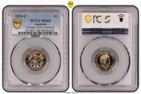 2023-C $2 Vietnam War Colorized MS68